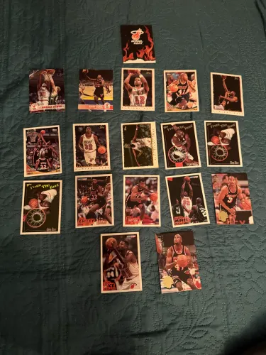 Pack 18 Cartas Miami Heat NBA Anos 90 Colecionáveis