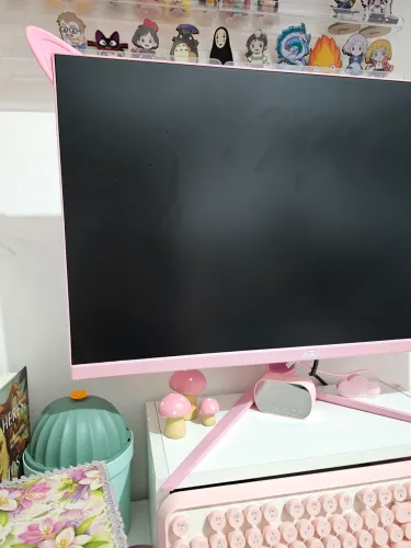 Monitor Rosa Gamer 27" Full HD Novissimo