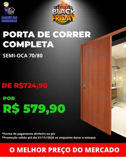PORTA DE CORRER COMPLETA - Promoção!