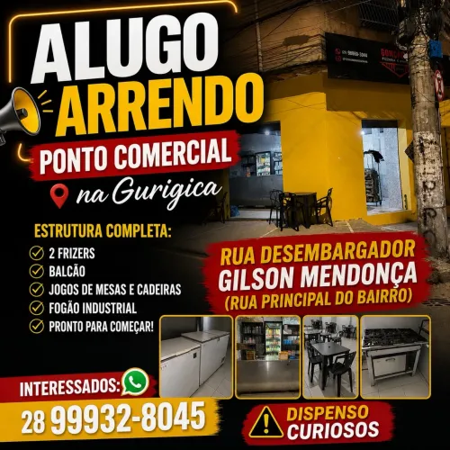 Arrendo ou alugo ponto comercial