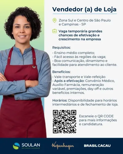 Vendedor de loja