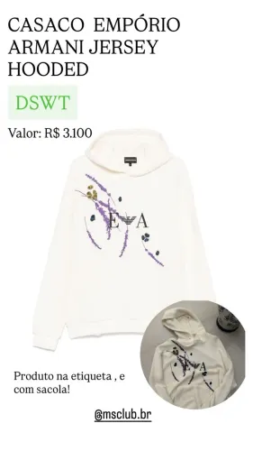CASACO EMPÓRIO ARMANI JERSEY HOODED