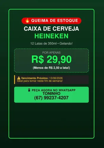 cerveja Heineken promoção
