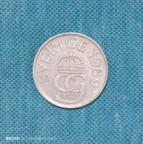 Cinco coroas suecas 1989