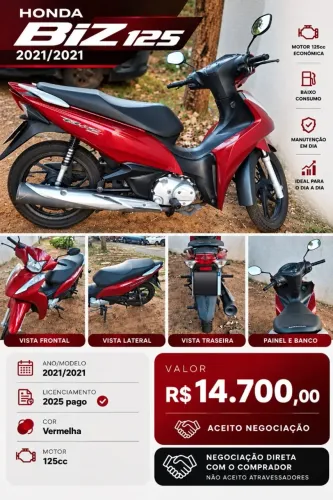 Honda Biz 125 Flex 2021