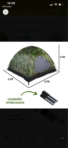 Barraca Camping 6 pessoas
