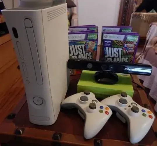 XBOX 360 branco completo!!