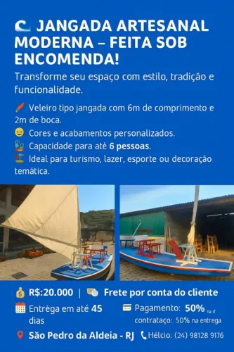 Fabricação e Comércio de Veleiros Tipo Jangada.
