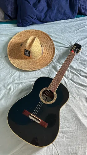 Violão acústico Eagle DH-69B preto+marfim