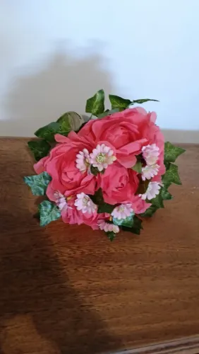 Bouquet de noiva rosa