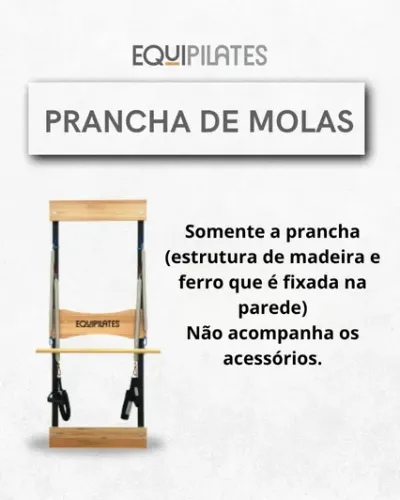 Prancha de molas da marca Equipilates