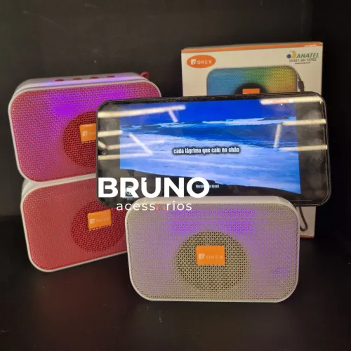 Caixa de som Bluetooth OneX com led