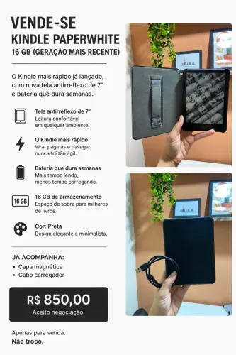 Kindle Paperwhite 16 GB (Geração mais recente)