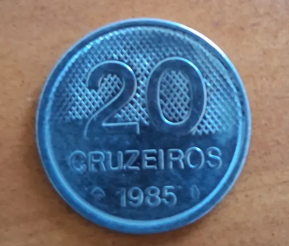 Moeda Brasileira de 20 Cruzeiros - 1985