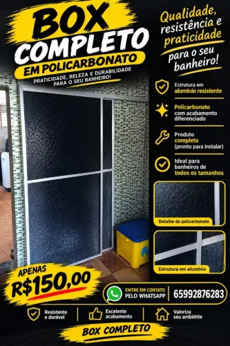 BOX PARA BANHEIRO COMPLETO