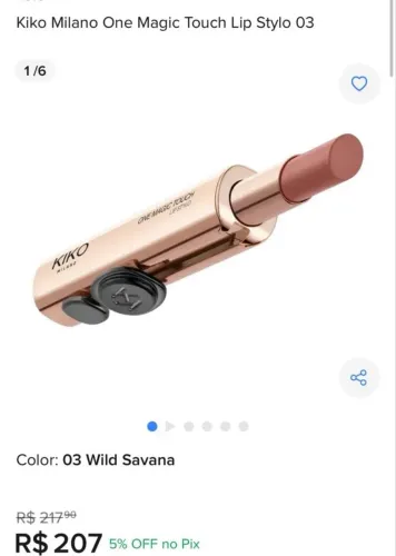 batom novo kiko milano one magic touch