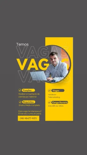 Várias de emprego consultor de vendas