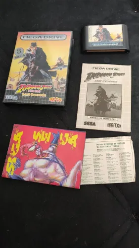 Indiana Jones And The Last Crusade Mega Drive Nacional Tec Toy CIB Raridade Impecável
