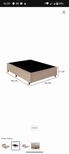 Cama box sem colchão