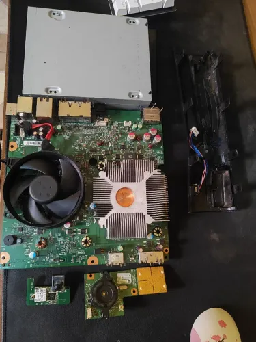 Placa Xbox 360 slim luz vermelha + peças