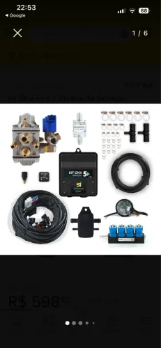 Kit gás geração 5, 21m3