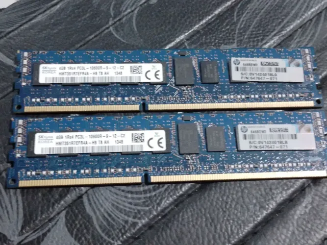 Par de memoria de 4gb cada