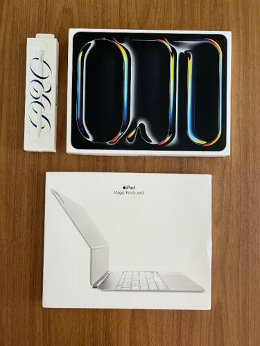 NOVOS!! iPad Pro Apple M4 13" 512Gb + Apple Magic Keyboard + Apple Pencil Pro