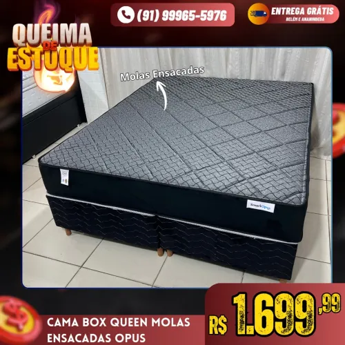 Cama Box Queen Molas Ensacadas Opus