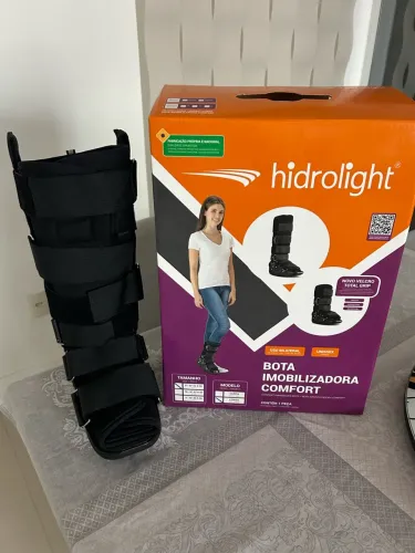 Bota Imobilizadora Hidrolight Comfort - Semi Nova - tamanho P longa