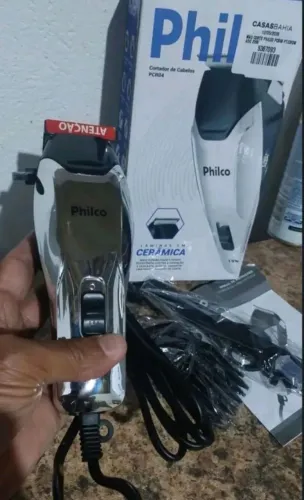 Máquina de cortar cabelo Philco nova