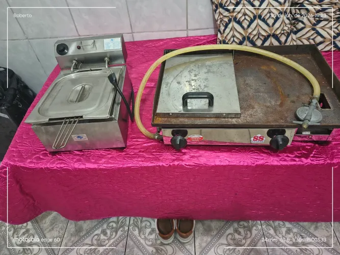 Chapa e fritadeira