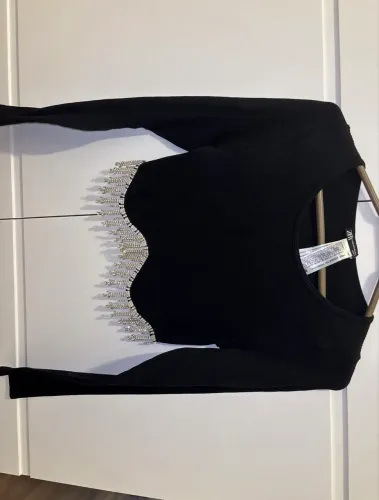 cropped zara manga longa