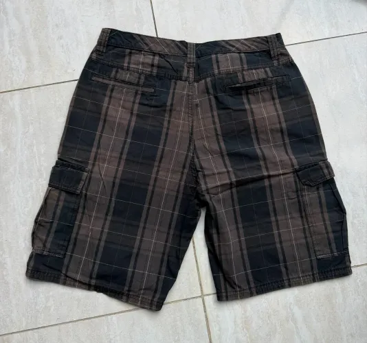 Bermuda xadrez wrangler TAM americano 32, veste 40