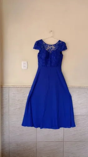 Vestido Longo Azul Royal.