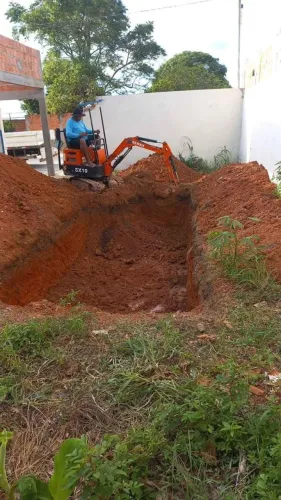Aluguel Mini Escavadeira Hora/Diária Escavação Piscina Valetas Etc