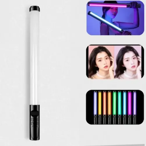 Bastão de Led Luz Rgb Iluminação Fotos Iluminador Com controle
