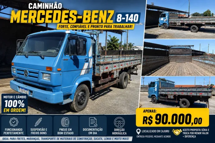 Vendo Caminhão Mercedes Benz 8-140 (B-140) em bom estado geral de conservação.