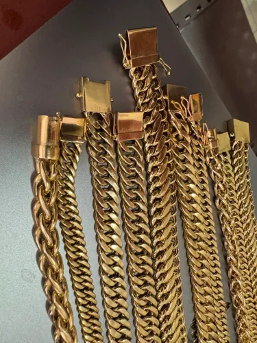 Pulseiras de ouro 18k 355 a g certificado garantia eterna
