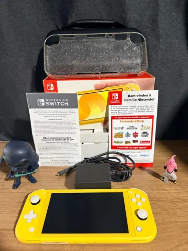 Switch Lite 256Gb Desbloqueado + Case + Capa na Caixa