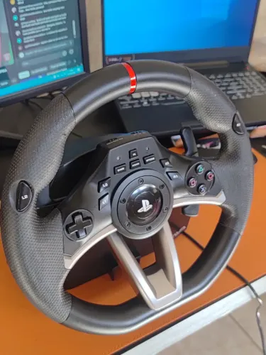 Volante Gamer Hori Racing Wheel Apex PS3/PS5/PS4/PC + Pedais