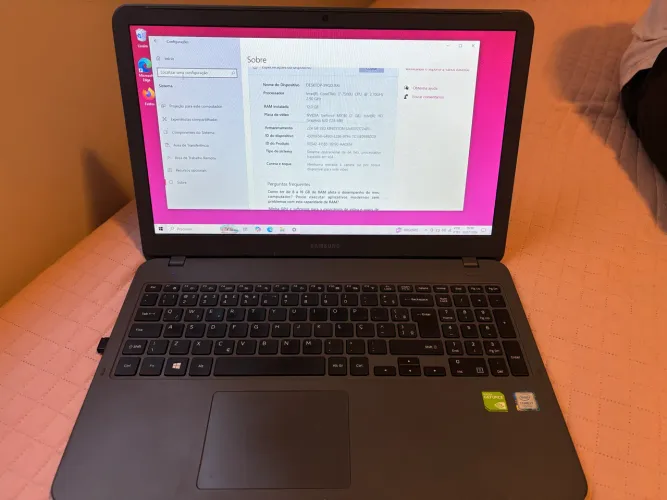 Notebook Samsung - i7 12GB de RAM + Placa dedicada Nvidia 2GB