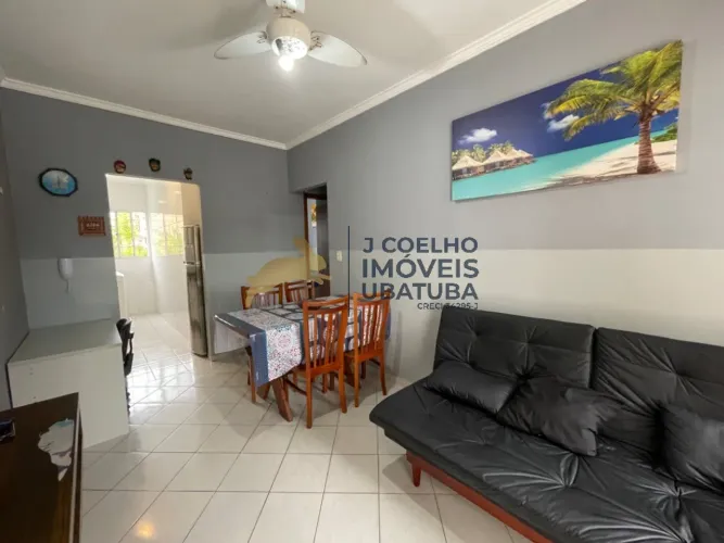 Apartamento à venda com 2 dormitórios (1 suíte) e piscina na Praia do Itaguá - Ubatuba SP