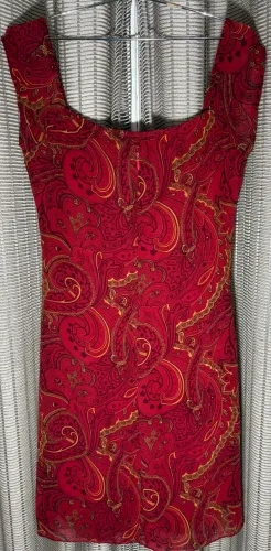 Vestido em crepe de seda