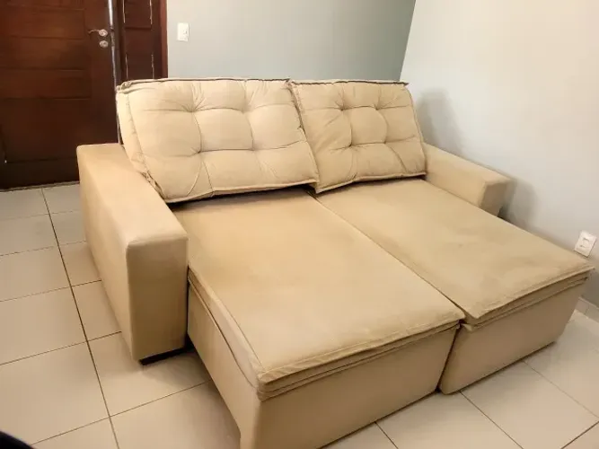 Sofá Reclinável - Estrutura com percintas