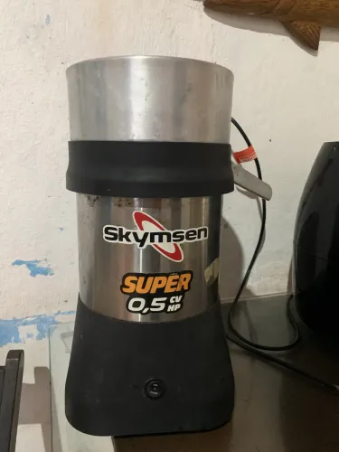 Extrator De Sucos Em Aço Inox Ex Super 0,5 Cv Skymsen Cor Prateado/Preto Frequência 60 Hz