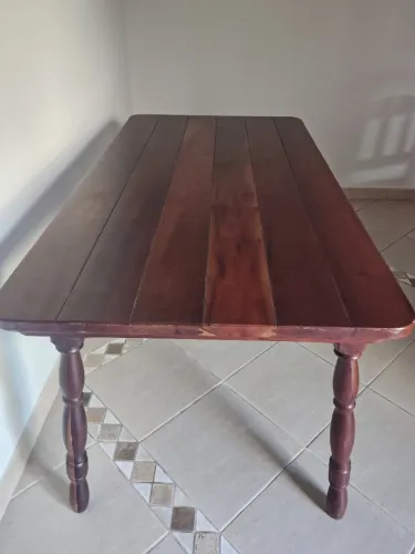 Mesa Madeira Imbuia Maciça Retangular 6 lugares 1,60 cm