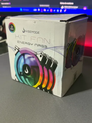 Kit Fans ARGB Rise Mode - Alto Fluxo de Ar | Iluminação ARGB