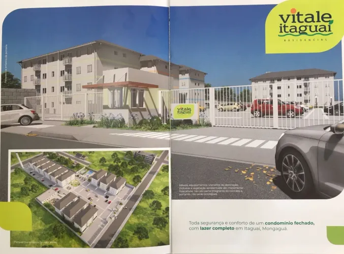 Vitale Itaguaí, Apartamentos 55,59m2 e 67,20m2, 2 Dormitórios, Sacada, Área de Lazer Compl