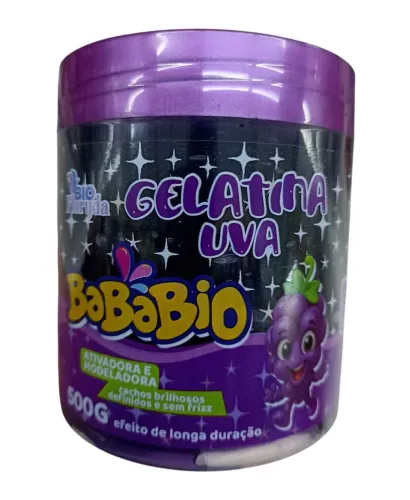 Gelatina Ativadora Modeladora de Cachos Uva Bababio