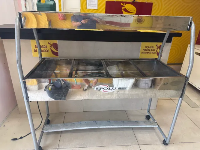 Buffet Térmico Self Service Spolu 220V Inox 2500W 4 Cubas